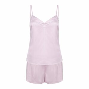 Towel City Női szatén pizsama szett - Világos rózsaszín | XS/S