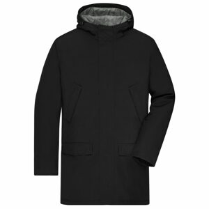 James & Nicholson Elegáns férfi téli parka kabát JN1176 - Fekete | L