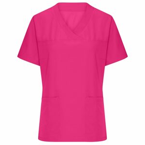 James & Nicholson Női sztreccs egészségügyi felső JN3103 - Rózsaszín | XL