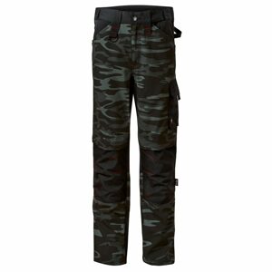 MALFINI Férfi munkavédelmi nadrág Camo Vertex - Terepszínű szürke | 52