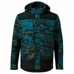 MALFINI Férfi téli softshell dzseki Camo Vertex - Terepszínű olajzöld | XL
