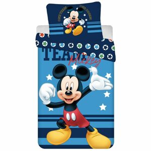 Jerry Fabrics Ágyneműhuzat Mickey Team - Kék | 140 x 200 cm / 70 x 90 cm