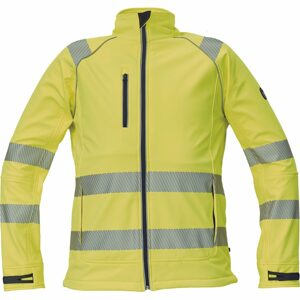 Cerva Fényvisszaverő softshell kabát SHELDON HV - Sárga | XL