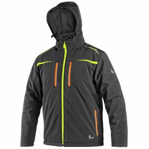 Canis Férfi téli softshell kabát CXS NORFOLK - Fekete / sárga / narancssárga | S