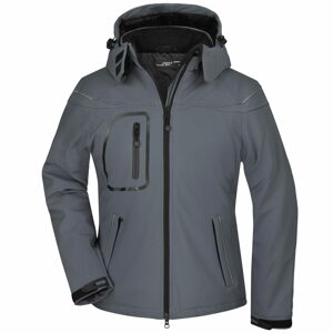 James & Nicholson Női softshell kabát JN1001 - Sötétszürke | XL