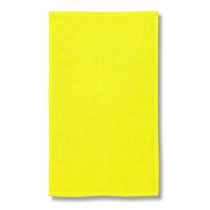 MALFINI Terry Towel törölköző bordűr nélkül - Citromsárga | 50 x 100 cm