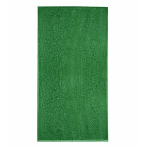 MALFINI Terry Bath Towel fürdőlepedő bordűr nélkül - Középzöld | 70 x 140 cm