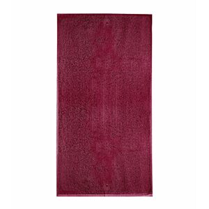 MALFINI Terry Bath Towel fürdőlepedő bordűr nélkül - Marlboro piros | 70 x 140 cm