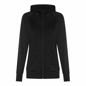 Just Cool Női sportos pulóver tarka ujjakkal - Fekete / fekete | XL