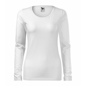 MALFINI Női hosszú újjő póló Slim - Fehér | XL