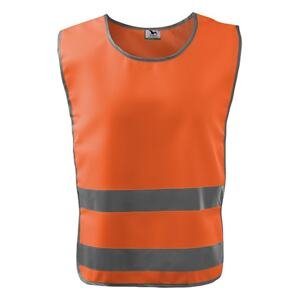 MALFINI Biztonsági mellény Classic Safety Vest - Fényvisszaverő narancssárga | M