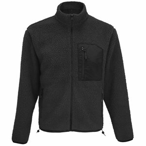 SOL'S Sherpa Fury pulóver - Sötétszürke / fekete | XL