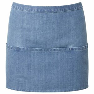 Premier Workwear Rövid pincérkötény zsebekkel - Kék denim