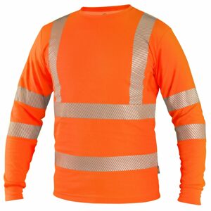 Canis Férfi fényvisszaverő hosszú ujjú póló CXS OLDHAM - Narancssárga | XXL