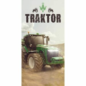 Jerry Fabrics Mintás gyerek törülköző - Traktor | 70 x 140 cm