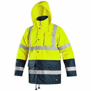Canis Téli fényvisszaverő kabát OXFORD - Sárga / kék | L