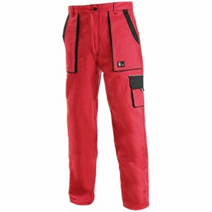 Canis Női munkavédelmi nadrág CXS LUXY ELENA - Piros / fekete | 58