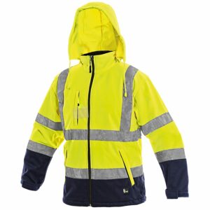 Canis Fényvisszaverő softshell kabát DERBY - Sárga | XL