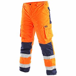 Canis (CXS) Téli fényvisszaverő munkavédelmi nadrág CARDIFF - Narancssárga | S