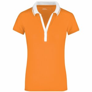 James & Nicholson Női elasztikus galléros ing JN158 - Narancssárga / fehér | XL