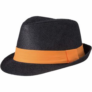 Myrtle Beach Nyári kalap MB6564 - Fekete / narancssárga | L/XL