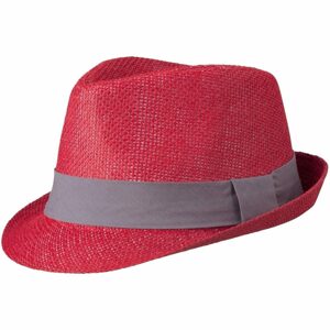 Myrtle Beach Nyári kalap MB6564 - Piros / sötétszürke | L/XL
