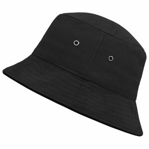 Myrtle Beach Pamut kalap MB012 - Fekete / fekete | S/M