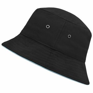 Myrtle Beach Pamut kalap MB012 - Fekete / mentazöld | L/XL