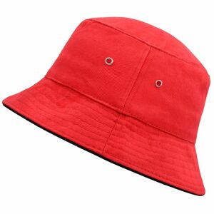 Myrtle Beach Pamut kalap MB012 - Piros / fekete | S/M