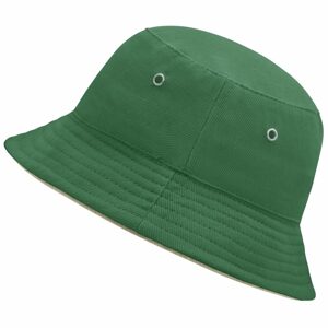 Myrtle Beach Gyerek kalap MB013 - Sötétzöld / bézs | 54 cm
