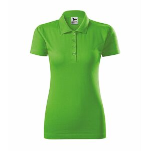 MALFINI Női puha galléros póló Single J. - Apple green | S