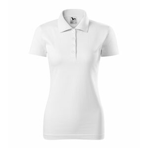 MALFINI Női puha galléros póló Single J. - Fehér | XL