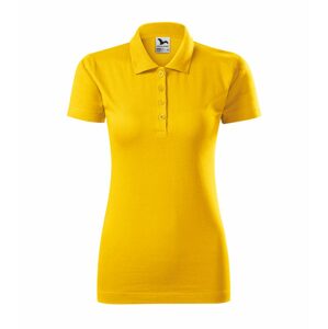 MALFINI Női puha galléros póló Single J. - Sárga | M