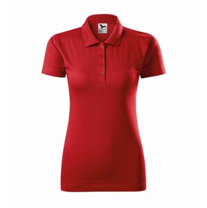 MALFINI Női puha galléros póló Single J. - Piros | XL